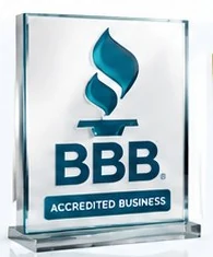 BBB Accredited Business plaque